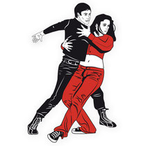 Couple danseur latino vecto 01