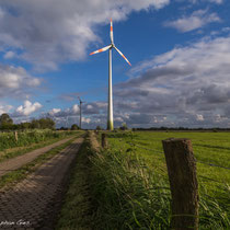 Windkrafträder in Jade-Windpark Wilhelmshaven