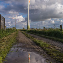 Windkrafträder in Jade-Windpark Wilhelmshaven