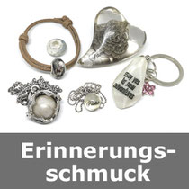 Erinnerungsschmuck, Glasperlen mit Asche, Ascheschmuck, Andenkenschmuck