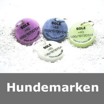 Hundemarke, Hundeerkennungsmarke, Hundeplakette, Kontaktmarke