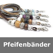 Pfeifenbänder, Lederbänder, Hundepfeifenbänder