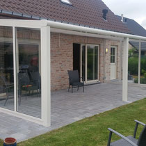 Veranda met glaszijwanden Lochcristi Belgie