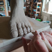 Sculpture pied