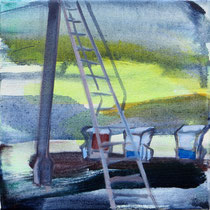 ohne Titel, Acryl auf Leinwand, 2024, 20 x 20 cm