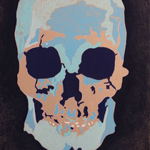 Crâne bleu, 80x120