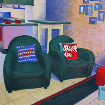 Duo de fauteuils, 80x120