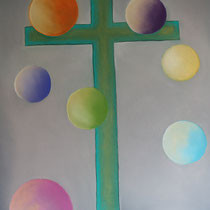 Croix verte, 80x120