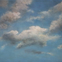 Nuages - acrylique sur bois - 24x34 cm - 2008 - M - Pavlïn