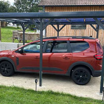 Montage: GFP - Carport Flachdach (Alu)        5 x 3 m