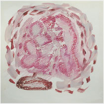 30 cm x 30 cm - Öl, Acryl auf Papier, 2003 - " Struktur / Natur "