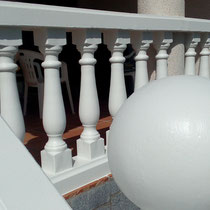 Proteccion Balaustrada en Blanco