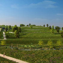 Landschaftsvisualsierung rund um den PHOENIX See. Entwurf Landschaft Planen und Bauen  Dortmund