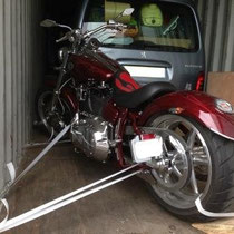 transport de moto par conteneur de groupage Réunion