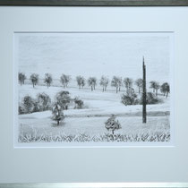 Winterzeit I  I  Lithographie, limitierte Ausgabe 2/7, im Rahmen 60 x 49,5 cm I Preis: 400,- €