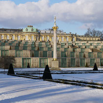 Blick auf das Schloss Sanssouci