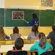 Large Rectangle chart in a French collège (11-15 year olds)