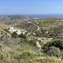 Aussicht von der Straße von Pyrgo nach Ysternia