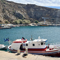Der neue Hafen mit dem Fischerboot "Bettina"