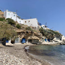 Strand mit Bootshäusern