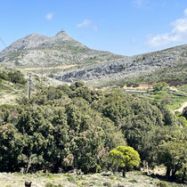 Am Pass bei Agios Dimitrios mit Blick auf das Kastro Koskinou