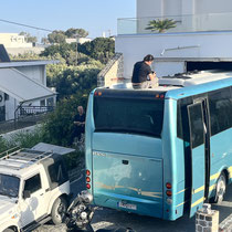 Busreparatur auf Griechisch
