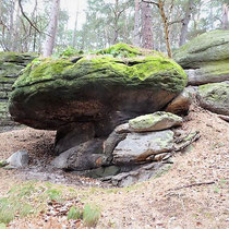 Interessante Felsen in der Umgebung des Regensteins