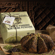 Pandoro Star-shaped Pistachio Bronte DOP Cream & Dark Chocolate & Pistachio pieces (750g)