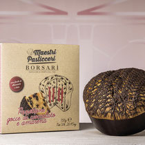 PANETTONE WITH AMARENA CHERRIES AND DARK CHOCOLATE (500g)