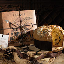 Rustico Panettone Dark & Milk Chocolate Chips covered White Chocolate & Hazelnuts (750g)