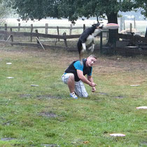 Frisbee im Regen 