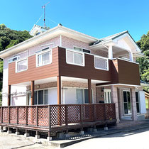 佐世保市　　ベランダ部分外壁･天井塗装工事