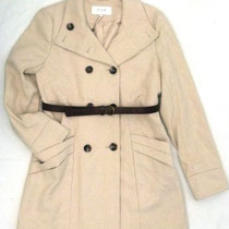 VILA Femina Coat in beige mit hohem Wollanteil