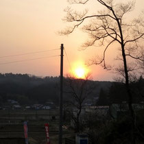 夕焼けきれい