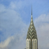 DOME OF THE CHRYSLER BUILDING,  Oil on linen on board 50 x 50 cm 2023 / AVAILABLE - EN VENTA