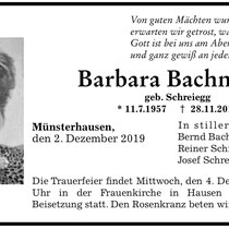 Bärbel Bachmann - leider für immer von uns gegangen