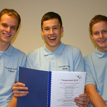 TF 2014 - Neu dabei Technikteam: Benedikt Bergmiller, Markus Hafner und Tobias Hafner