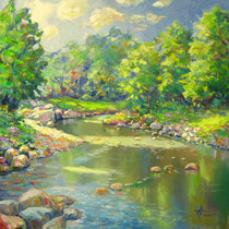 Mattino - olio su tela 60 x 60 - Codice 220