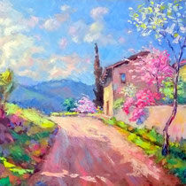 Primavera 2018 olio su tavola cm 50x40 (Codice 285)