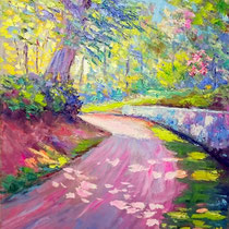 "Paesaggio" olio su tela cm 50x40 (Codice 248)
