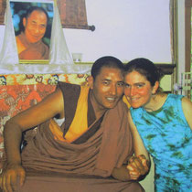 Yvonne Bühlmann mit Tulku Lobsang Rinpoche