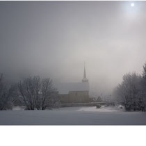 Eglise dans le brouillard