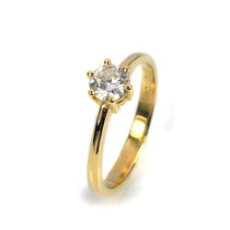 Klassischer Antragsring in Gelbgold