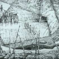 Jurney #2, 53cm x 74cm, Graphite auf Papier, verkauft