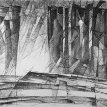 Sentinel, 53cm x 74.5cm, Graphite auf Papier, € 1500