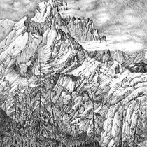 Devastater Peak, 77cm x 58cm, Graphite auf Papier € 1300