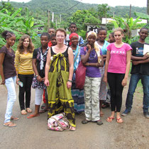 Avec les collégiens de Mayotte en 2012