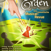 Plakat-/Flyerdesign 2019 für den Musical-Verein "Perry Chickers", Berlin