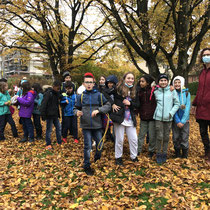 Expedition im Bachwiesenpark, 5. Kl. SH Altstetterstrasse, Nov.  2020