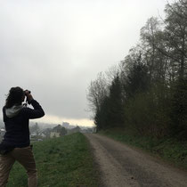 «50 Vögel» Vorexkursion mit Urs Heinz Aerni, April 2018